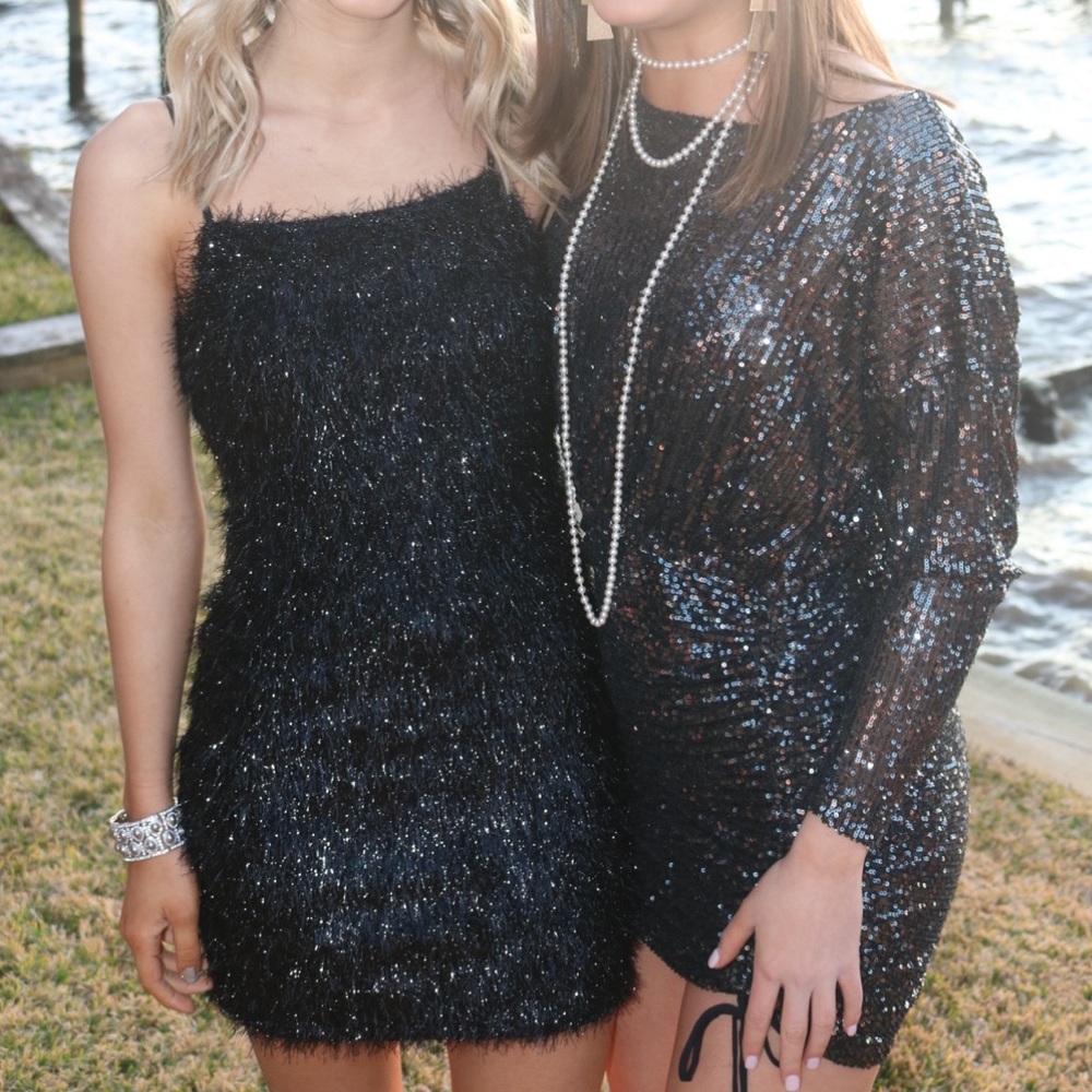 BCBG black mini dress